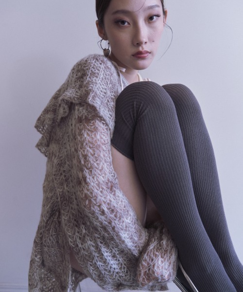 frill collar crochet knit（ニット/セーター）｜HONEY MI HONEY