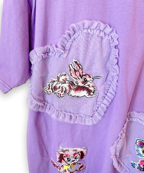 katttiページ♡⃜ レトロハートBigT（Tシャツ/カットソー）｜KawaeKayo（カワエカヨ）の