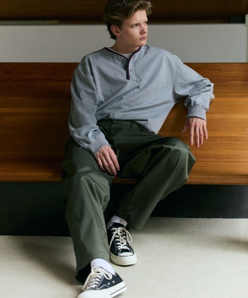 rehacer（レアセル）の「rehacer : Solotex Deep Barrel Pants / ソロテックス ディープ バレル パンツ（チノパンツ・メンズ・オリーブ/ブラック/ネイビー・SMALL/MEDIUM/LARGE）」の3枚目の写真