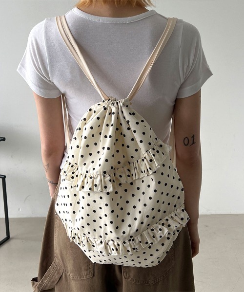 フリルナップサック Ocean&Ground ナップサック ナップザック フリル 女の子 キッズ