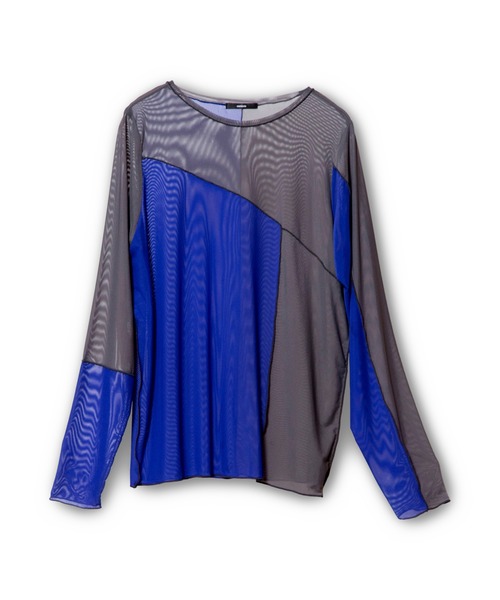 OSMOSIS（オズモーシス）の「メロー切替長袖Tシャツ（Tシャツ/カットソー・レディース・ブラック系その他/マルチ/グレー系その他/グリーン系その他・ONE SIZE）」の8枚目の写真