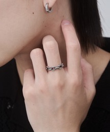 WYZ surgical stainless（ダブリューワイゼットサージカルステンレス）の「【 金属アレルギー対応 】チェーンデザインリング サージカルステンレス（リング・メンズ）」