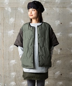 【sorona】ＲＶマウンテンキルトノーカラージャケット