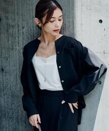 @ UNTITLED アンタイトル XS ブラック 黒 ブラウス シャツ パッチ＆フラップシャツ（シャツ・ブラウス） | UNTITLED（アン