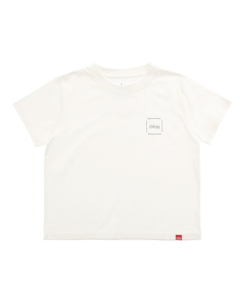 Manhattan Portage(マンハッタンポーテージ)の「Mini T-Shirt (Women’s)(Tシャツ/カットソー・レディース・グレイッシュベージュ/ブラック/ホワイト・FREE)」の1枚目の写真