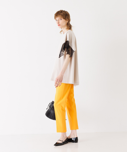 DESIGNWORKS（デザインワークス）の「ダブルクロスパンツ（その他パンツ・レディース・ライム/オレンジ・38/34/36/40）」の3枚目の写真