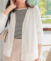 カーディガン/ボレロ（ホワイト/白色系・UVカット）ファッション通販
