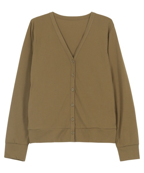 KOBE LETTUCE（コウベレタス）の「[ M/L UVカット ] スタンダードカーディガン（カーディガン/ボレロ・レディース・杢グレー/キャメル/ネイビー/ブラック/オフホワイト・L/M）」の11枚目の写真