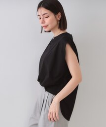 OPAQUE.CLIP | ボクシーノースリーブカットソー【洗濯機洗い可】(Tシャツ/カットソー)
