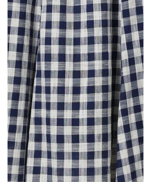 Lugnoncure（ルノンキュール）の「麻風ブロックチェックスカート（スカート・レディース・ベージュ/ブラック/ネイビー・F）」の22枚目の写真