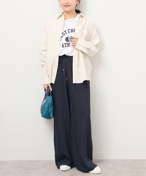 JOURNAL STANDARD relume(ジャーナルスタンダード レリューム)の「《追加》N/Rダブルストライプパンツ(その他パンツ・レディース・ブラウン/ネイビー・38/36)」の13枚目の写真