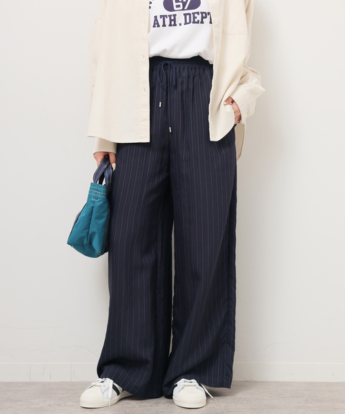 JOURNAL STANDARD relume(ジャーナルスタンダード レリューム)の「《追加》N/Rダブルストライプパンツ(その他パンツ・レディース・ブラウン/ネイビー・38/36)」の17枚目の写真