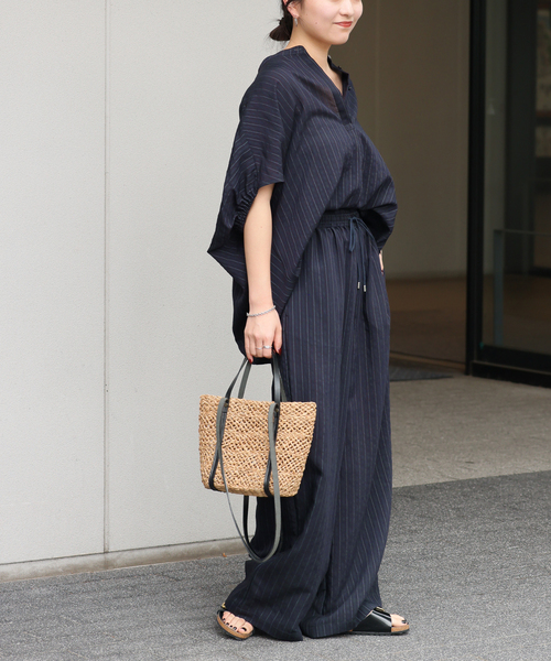 JOURNAL STANDARD relume(ジャーナルスタンダード レリューム)の「《追加》N/Rダブルストライプパンツ(その他パンツ・レディース・ブラウン/ネイビー・38/36)」の8枚目の写真