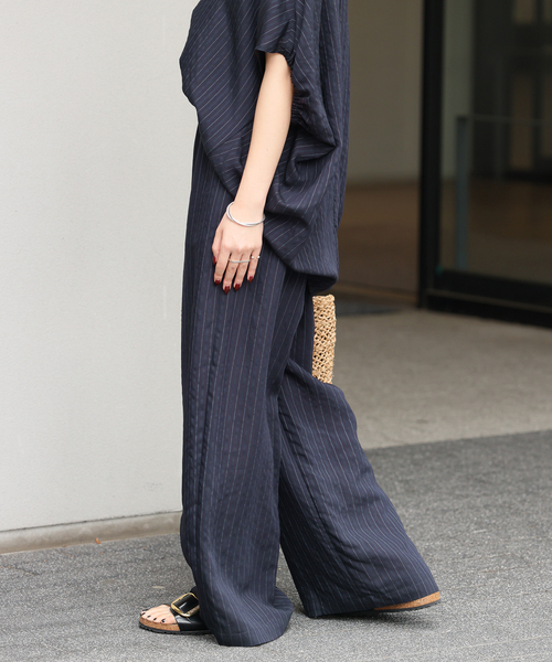 JOURNAL STANDARD relume(ジャーナルスタンダード レリューム)の「《追加》N/Rダブルストライプパンツ(その他パンツ・レディース・ブラウン/ネイビー・38/36)」の21枚目の写真