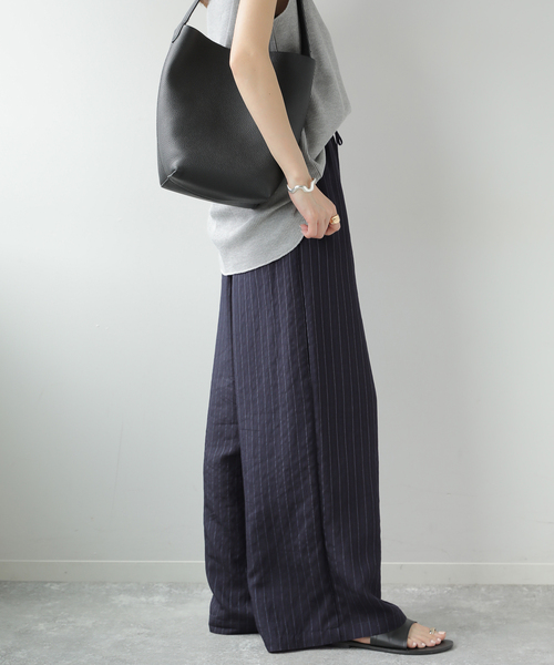JOURNAL STANDARD relume(ジャーナルスタンダード レリューム)の「《追加》N/Rダブルストライプパンツ(その他パンツ・レディース・ブラウン/ネイビー・38/36)」の14枚目の写真