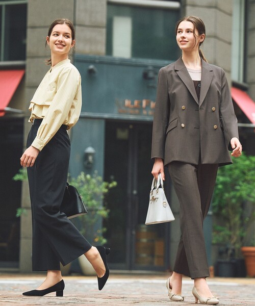 ANY SIS（エニィスィス）の「ウーステッドエステル ワイドパンツ（その他パンツ・レディース・グレー系/イエロー系/ネイビー系・LARGE/MEDIUM/SMALL）」の20枚目の写真