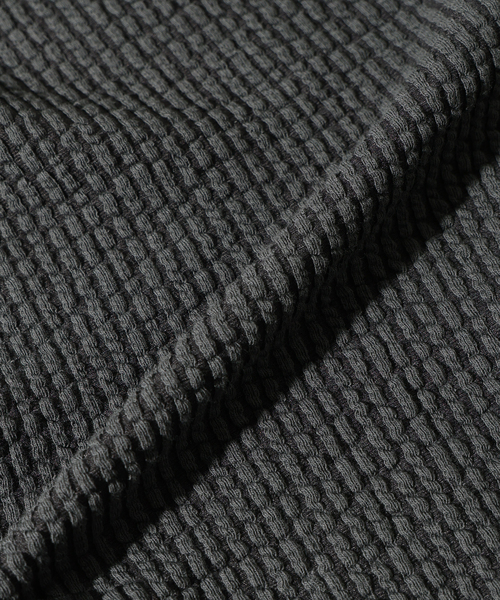 RIDING HIGH（ライディングハイ）の「RIDING HIGH / ライディングハイ シアサッカー ジャージー 半袖シャツ（シャツ/ブラウス・メンズ・アイボリー/ブラック系その他・MEDIUM/LARGE）」の11枚目の写真