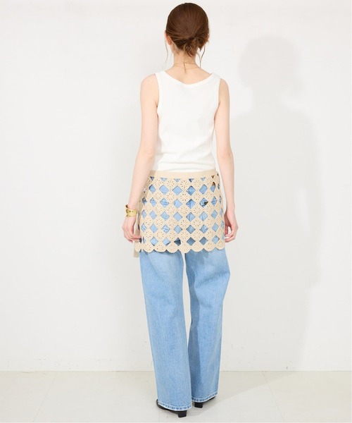 SLOBE IENA（スローブイエナ）の「《追加2》basic タンクトップ（タンクトップ・レディース・ベージュ/ブラウン/ホワイト・FREE）」の6枚目の写真