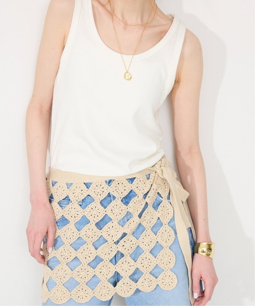 SLOBE IENA（スローブイエナ）の「《追加2》basic タンクトップ（タンクトップ・レディース・ベージュ/ブラウン/ホワイト・FREE）」の5枚目の写真