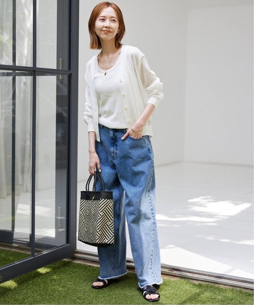 SLOBE IENA（スローブイエナ）の「《追加2》basic タンクトップ（タンクトップ・レディース・ベージュ/ブラウン/ホワイト・FREE）」の7枚目の写真