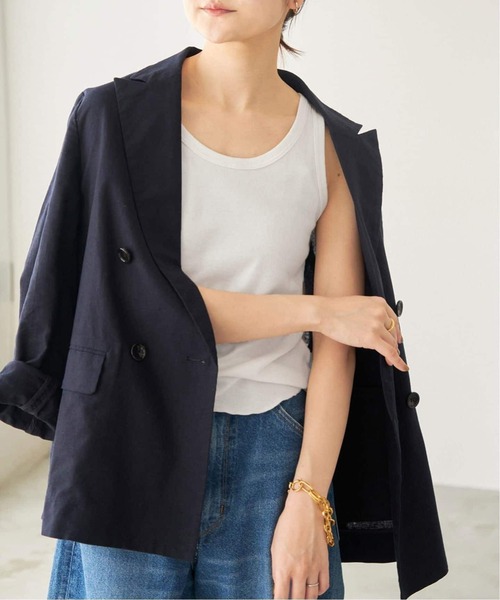 SLOBE IENA（スローブイエナ）の「《追加2》basic タンクトップ（タンクトップ・レディース・ベージュ/ブラウン/ホワイト・FREE）」の13枚目の写真