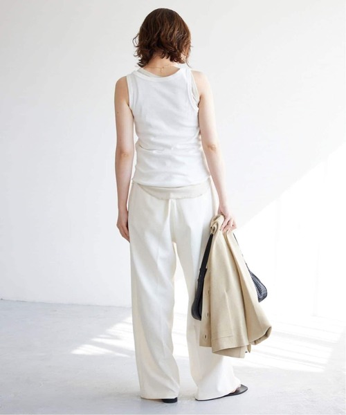 SLOBE IENA（スローブイエナ）の「《追加2》basic タンクトップ（タンクトップ・レディース・ベージュ/ブラウン/ホワイト・FREE）」の20枚目の写真