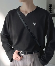 Classical Origin（クラシカルオリジン）の「【Classical Origin】「着心地と、上質感と。」ポンチ素材Vネック胸刺繍Tシャツ／Soft Ponte V-Neck T-Shirt（Tシャツ/カットソー・メンズ）」