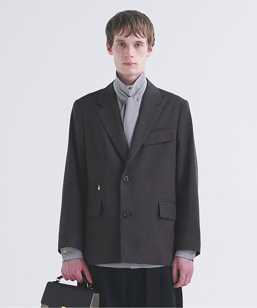 Glen Check Zip Pocket Tailored Jacket（テーラードジャケット