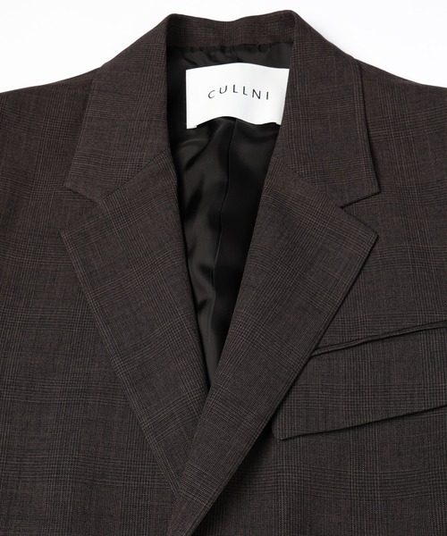 Glen Check Zip Pocket Tailored Jacket（テーラードジャケット