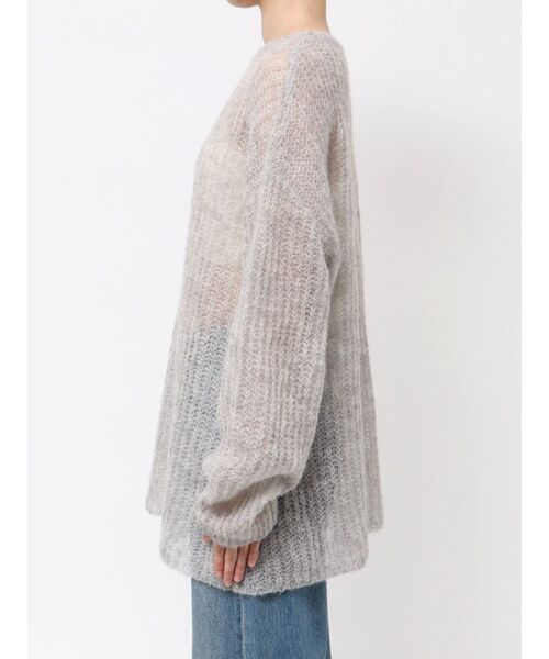 Ungrid（アングリッド）の「アルパカ混透かし編みニット（ニット/セーター・レディース・アイボリー/ブラウン/レッド/ライトグレー・FREE）」の12枚目の写真