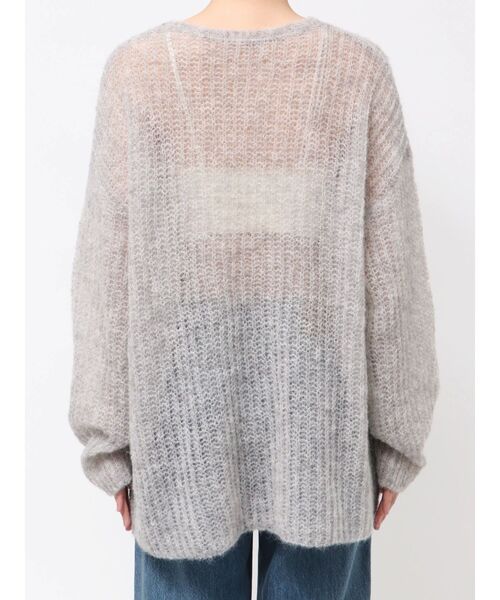 Ungrid（アングリッド）の「アルパカ混透かし編みニット（ニット/セーター・レディース・アイボリー/ブラウン/レッド/ライトグレー・FREE）」の13枚目の写真