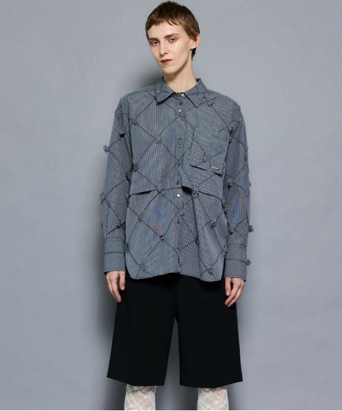 ブラウス シャツ 「25AW PRE-ORDER」Multiway Shirt/マルチウェイシャツ「MAISON SPECIAL/メゾンスペシャル」 25AW PRE-ORDER】Multiway Fly Flower Shirt/マルチウェイフライ