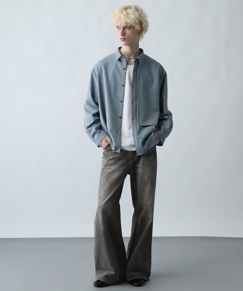 HARE(ハレ)の「ヴィンテージカコウデニムパンツ(HARE)(デニムパンツ・メンズ・ブラウン系/ライトグレー系/ブラック系/ブルー系/グレー系その他/ライトブルー・SMALL/MEDIUM/LARGE)」の7枚目の写真