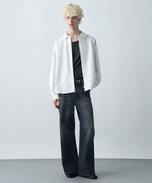 HARE(ハレ)の「ヴィンテージカコウデニムパンツ(HARE)(デニムパンツ・メンズ・ブラウン系/ライトグレー系/ブラック系/ブルー系/グレー系その他/ライトブルー・SMALL/MEDIUM/LARGE)」の10枚目の写真