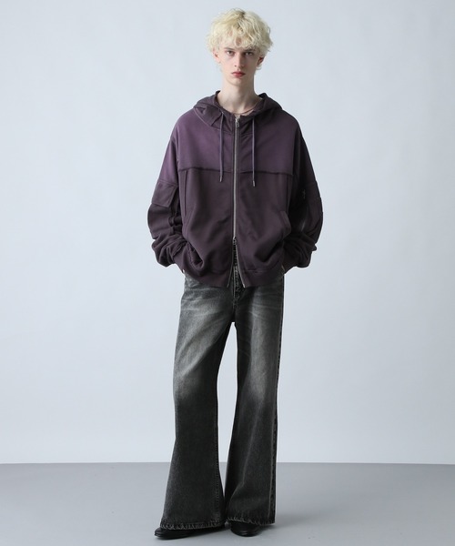 HARE(ハレ)の「ヴィンテージカコウデニムパンツ(HARE)(デニムパンツ・メンズ・ブラウン系/ライトグレー系/ブラック系/ブルー系/グレー系その他/ライトブルー・SMALL/MEDIUM/LARGE)」の16枚目の写真