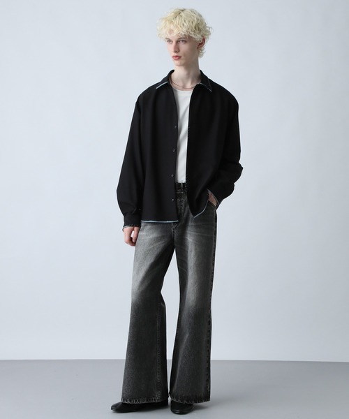 HARE(ハレ)の「ヴィンテージカコウデニムパンツ(HARE)(デニムパンツ・メンズ・ブラウン系/ライトグレー系/ブラック系/ブルー系/グレー系その他/ライトブルー・SMALL/MEDIUM/LARGE)」の15枚目の写真