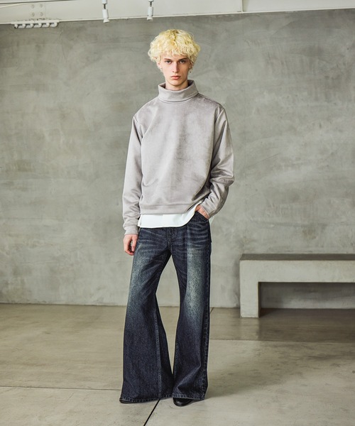 HARE(ハレ)の「ヴィンテージカコウデニムパンツ(HARE)(デニムパンツ・メンズ・ブラウン系/ライトグレー系/ブラック系/ブルー系/グレー系その他/ライトブルー・SMALL/MEDIUM/LARGE)」の22枚目の写真