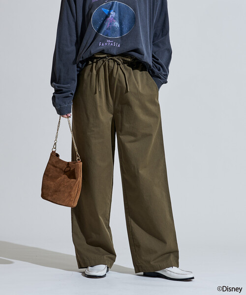 セール】ツイル イージーストレートパンツ＜セットアップ対応＞ 限定