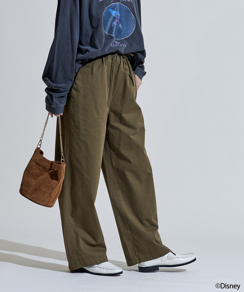 セール】ツイル イージーストレートパンツ＜セットアップ対応＞ 限定