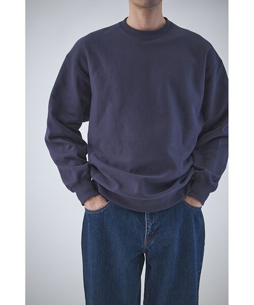 Steven Alan＞ ウラケ セットイン クルーネック スウェット