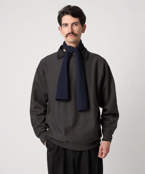 Steven Alan＞ ウラケ セットイン クルーネック スウェット