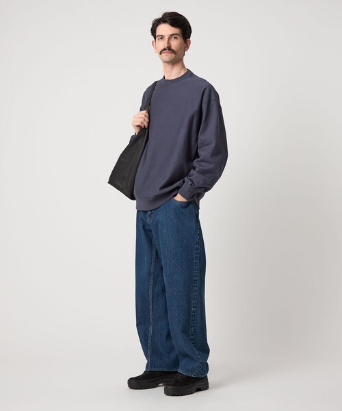 Steven Alan（スティーブンアラン）の「＜Steven Alan＞ ウラケ セットイン クルーネック スウェット（スウェット・メンズ・ダークグレー/ロイヤルブルー/ライトグレー/ダークブラウン・S/M/L/XL）」の5枚目の写真