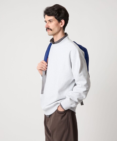 Steven Alan（スティーブンアラン）の「＜Steven Alan＞ ウラケ セットイン クルーネック スウェット（スウェット・メンズ・ダークグレー/ロイヤルブルー/ライトグレー/ダークブラウン・S/M/L/XL）」の11枚目の写真