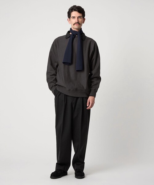 Steven Alan（スティーブンアラン）の「＜Steven Alan＞ ウラケ セットイン クルーネック スウェット（スウェット・メンズ・ダークグレー/ロイヤルブルー/ライトグレー/ダークブラウン・S/M/L/XL）」の12枚目の写真