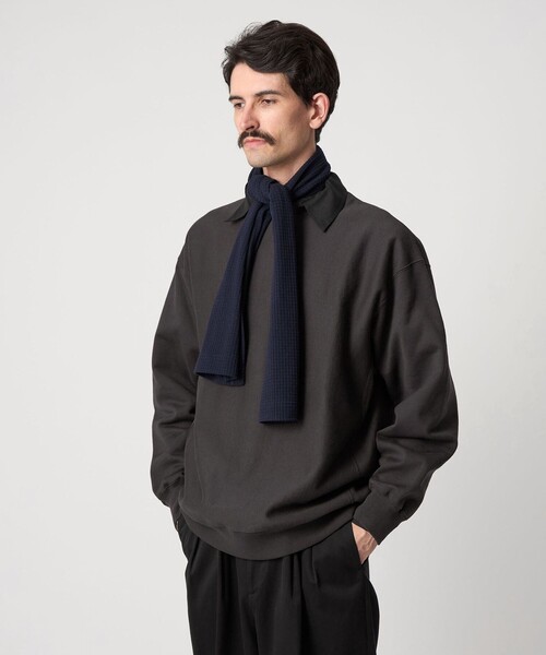 Steven Alan（スティーブンアラン）の「＜Steven Alan＞ ウラケ セットイン クルーネック スウェット（スウェット・メンズ・ダークグレー/ロイヤルブルー/ライトグレー/ダークブラウン・S/M/L/XL）」の13枚目の写真