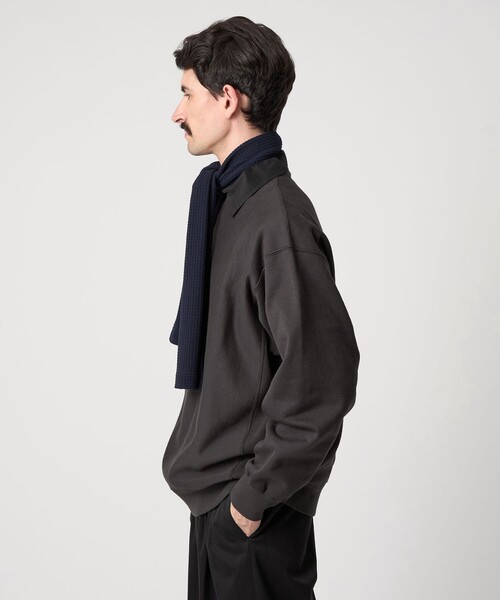 Steven Alan（スティーブンアラン）の「＜Steven Alan＞ ウラケ セットイン クルーネック スウェット（スウェット・メンズ・ダークグレー/ロイヤルブルー/ライトグレー/ダークブラウン・S/M/L/XL）」の14枚目の写真