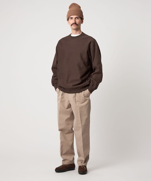 Steven Alan（スティーブンアラン）の「＜Steven Alan＞ ウラケ セットイン クルーネック スウェット（スウェット・メンズ・ダークグレー/ロイヤルブルー/ライトグレー/ダークブラウン・S/M/L/XL）」の17枚目の写真