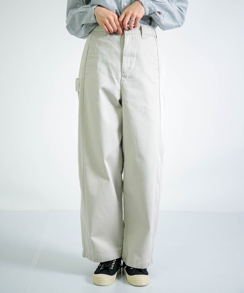 D.M.G.（ドミンゴ）の「[D.M.G. / ディーエムジー] チノ ボリュームペインターパンツ（チノパンツ・レディース・ベージュ/オリーブ/ブラック/ライトグレー・M/S）」の2枚目の写真