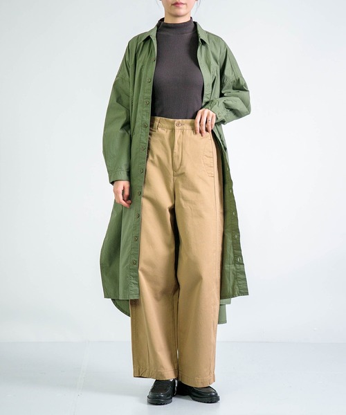 D.M.G.（ドミンゴ）の「[D.M.G. / ディーエムジー] チノ ボリュームペインターパンツ（チノパンツ・レディース・ベージュ/オリーブ/ブラック/ライトグレー・M/S）」の16枚目の写真