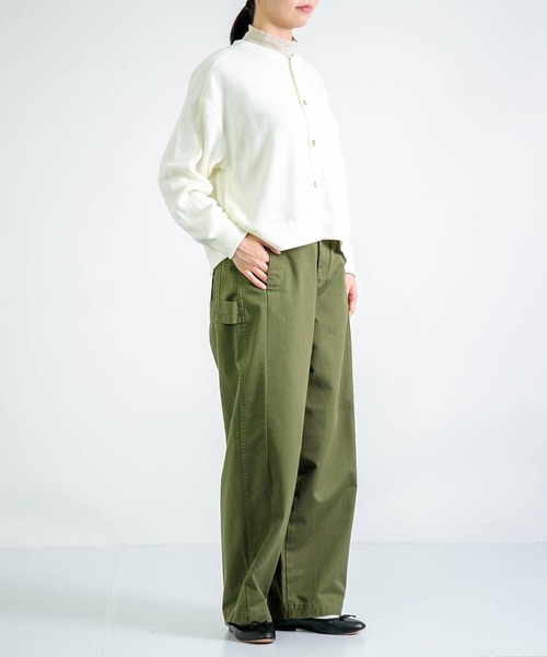 D.M.G.（ドミンゴ）の「[D.M.G. / ディーエムジー] チノ ボリュームペインターパンツ（チノパンツ・レディース・ベージュ/オリーブ/ブラック/ライトグレー・M/S）」の11枚目の写真